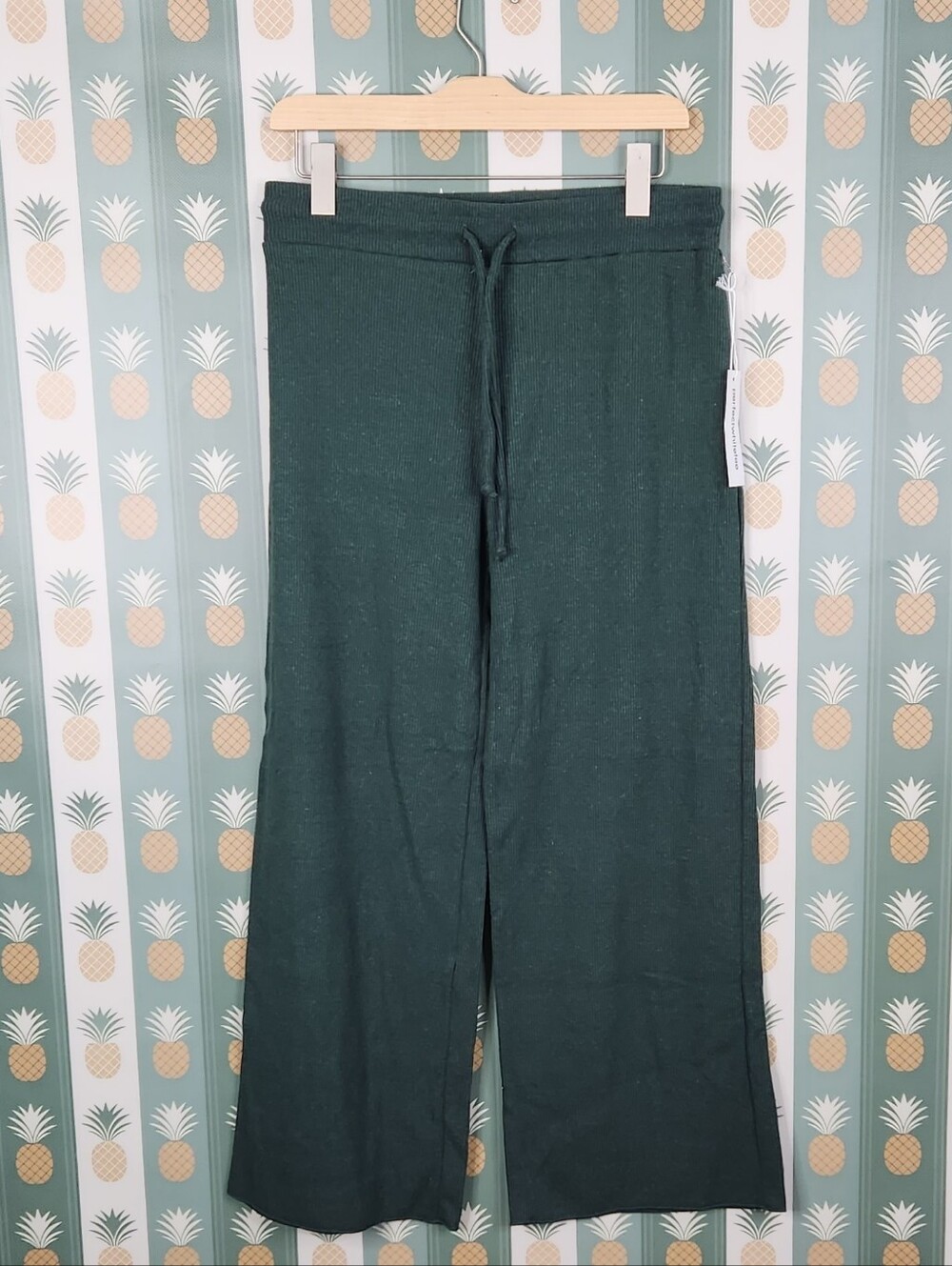 perfectwhitetee Selena Ribbed Wide Leg Pants